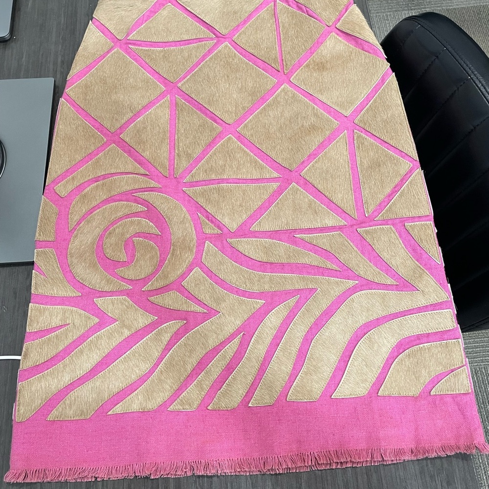 BCBGMaxAzria Pink Midi Skirt